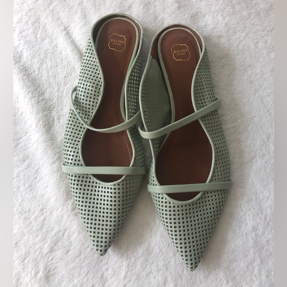 Malone Souliers Shoes - Malone Souliers Pistachio green Maureen Flats